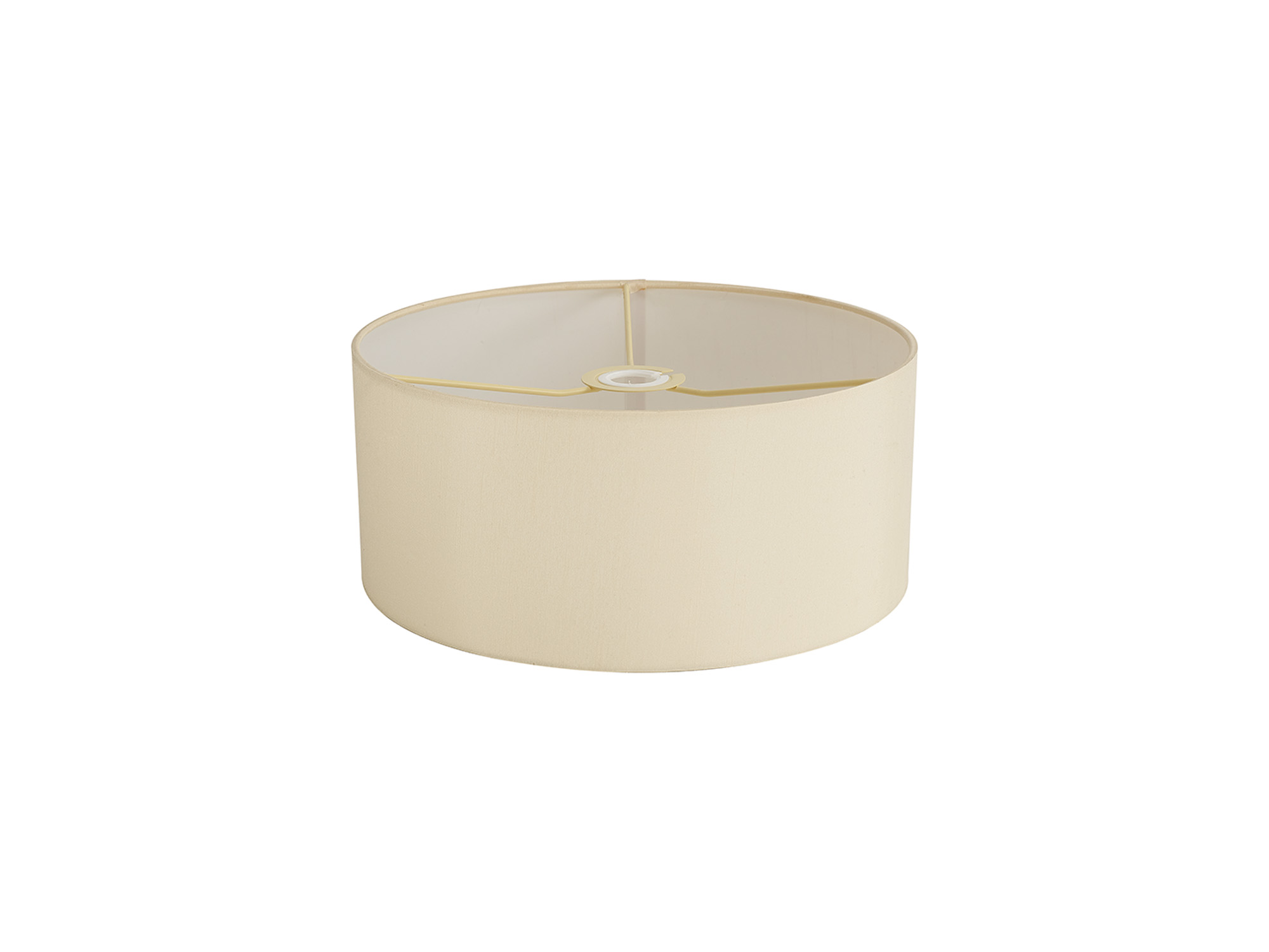 D0854  Serena 35cm Faux Silk Fabric Shade Ivory Pearl, White